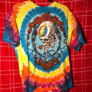 Large Grateful Dead  circular Tye dye T shirt